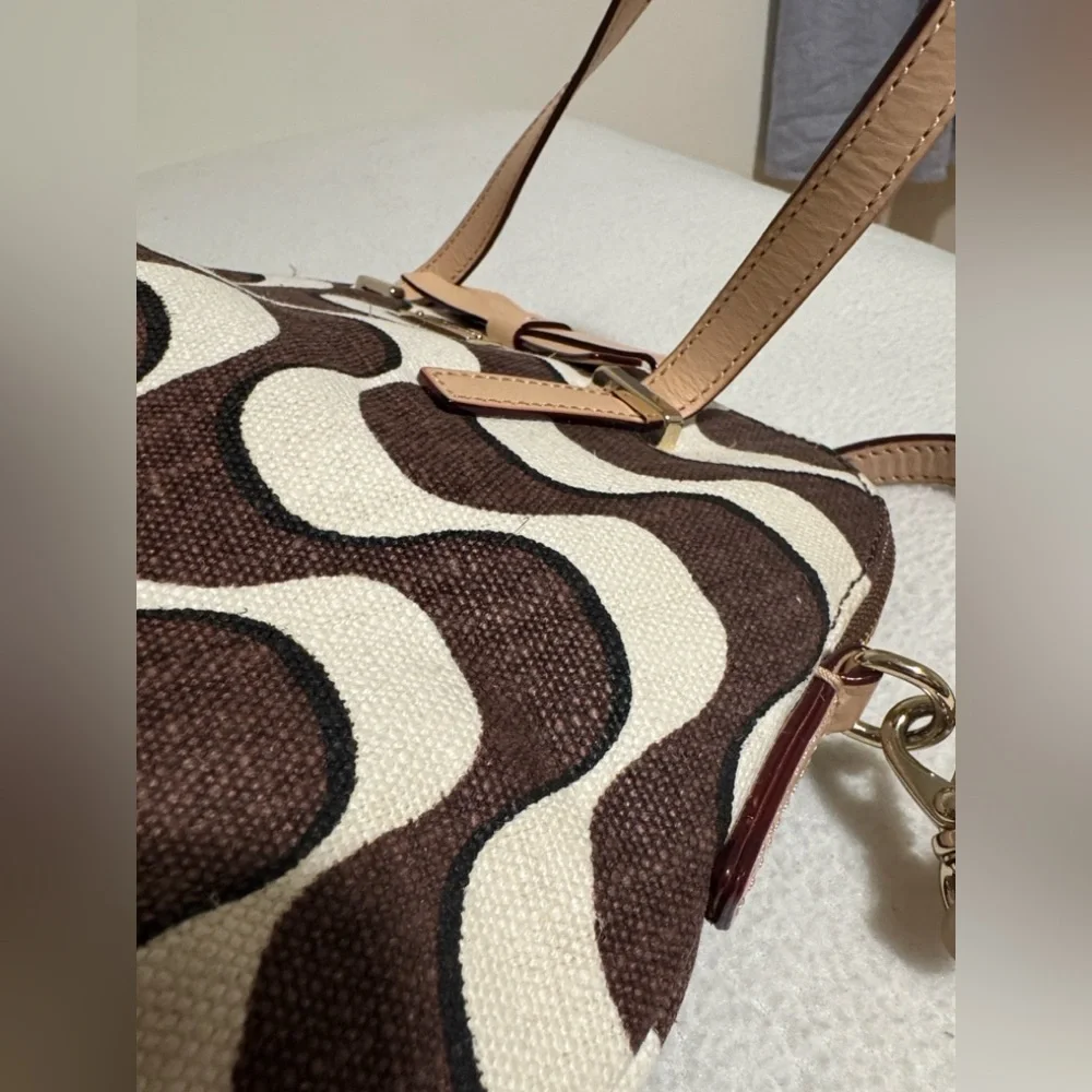 Kate Spade South Poplar Street Francis Wave Print Bow Satchel crossbody